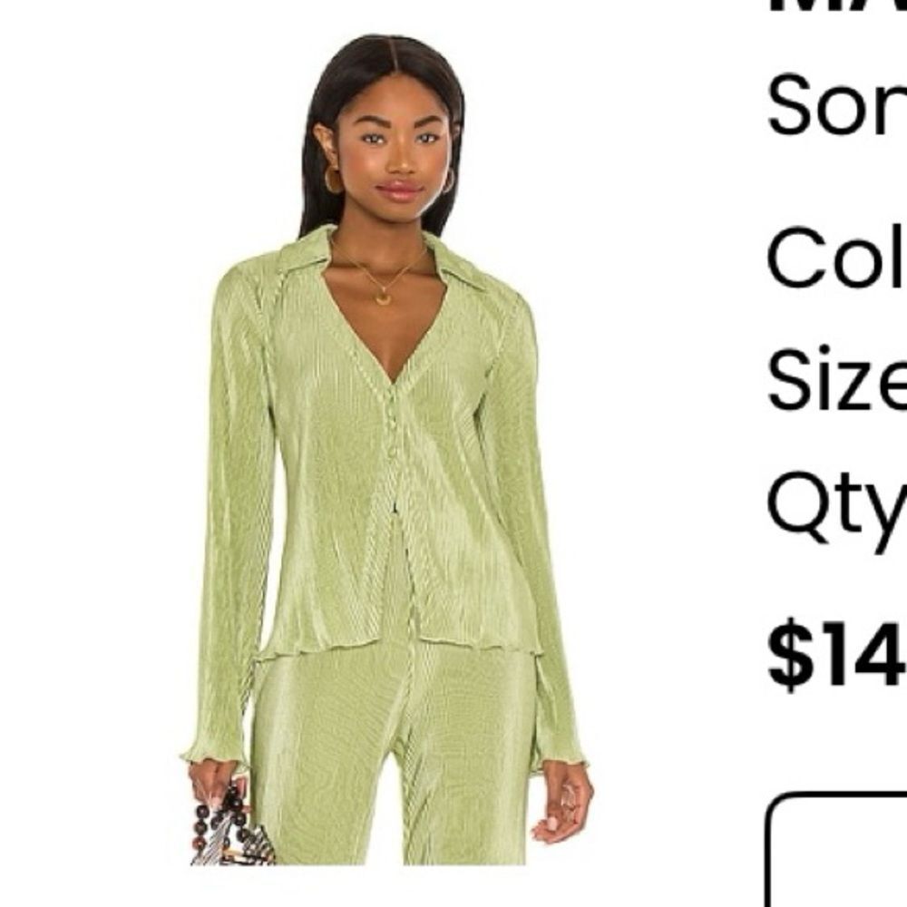 Revolve Mara Shirt in Sage